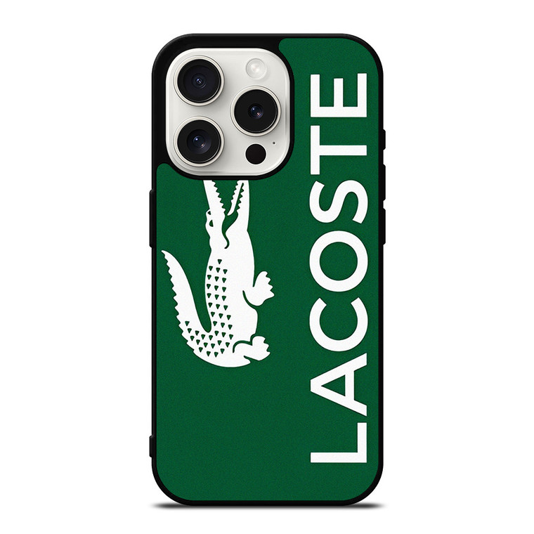 LACOSTE GREEN LOGO iPhone 15 Pro Case Cover