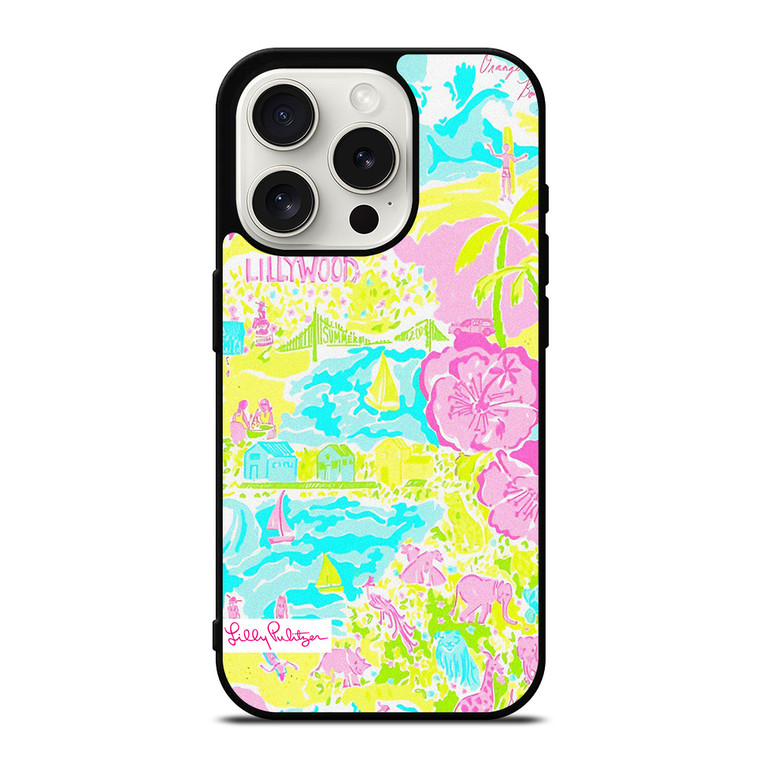 LILLY PULITZE LILLYWOOD iPhone 15 Pro Case Cover LILLY PULITZE LILLYWOOD iPhone 15 Pro Case Cover