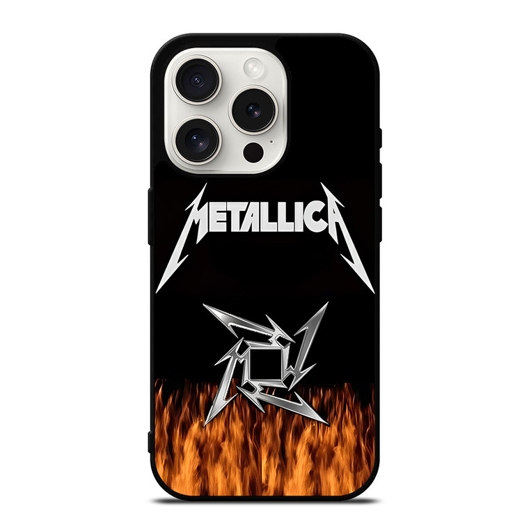 METALLICA METAL BAND FIRE iPhone 15 Pro Case Cover METALLICA METAL BAND FIRE iPhone 15 Pro Case Cover