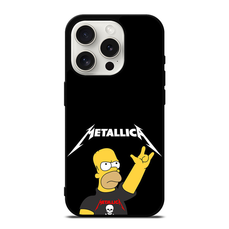METALLICA THE SIMPSONS iPhone 15 Pro Case Cover