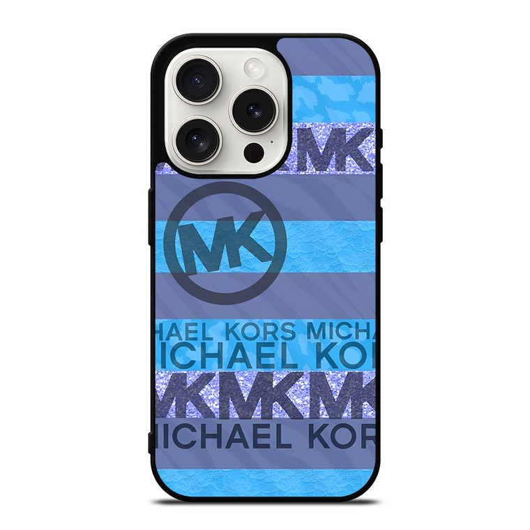 MICHAEL KORS BLUE STRIPE iPhone 15 Pro Case Cover MICHAEL KORS BLUE STRIPE iPhone 15 Pro Case Cover