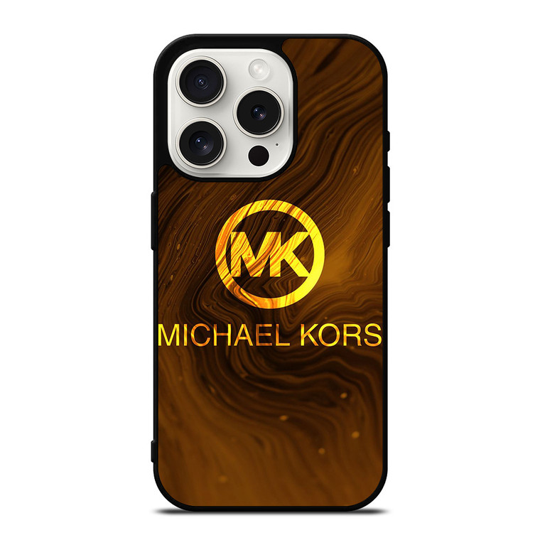 MICHAEL KORS GOLD LOGO iPhone 15 Pro Case Cover MICHAEL KORS GOLD LOGO iPhone 15 Pro Case Cover