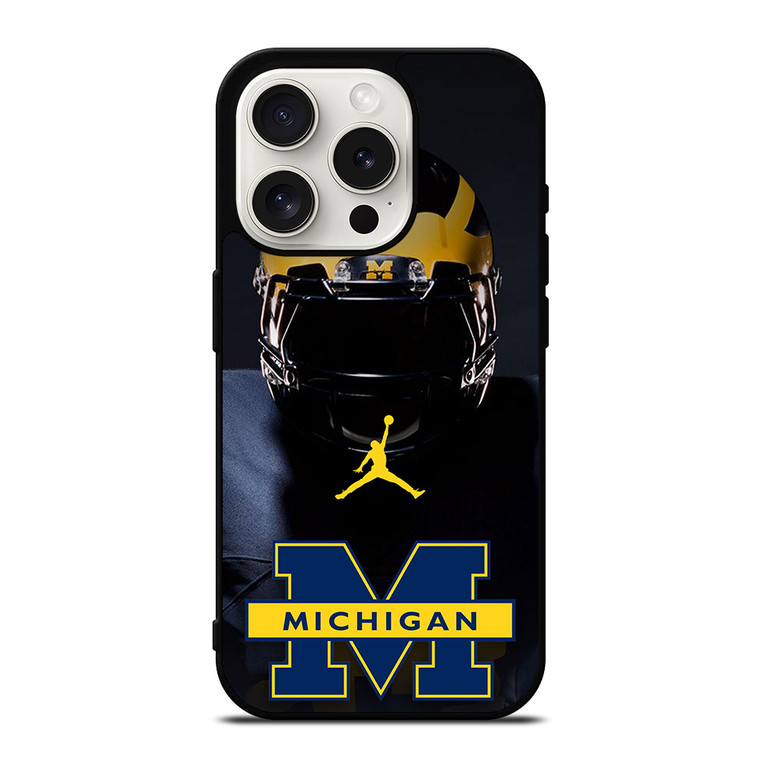 MICHIGAN WOLVERINES FOOTBALL AIR JORDAN iPhone 15 Pro Case Cover MICHIGAN WOLVERINES FOOTBALL AIR JORDAN iPhone 15 Pro Case Cover