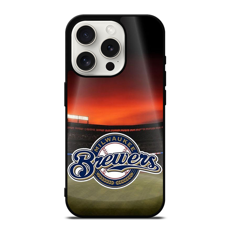 MILWAUKEE BREWERS BASEBALL ARENA iPhone 15 Pro Case Cover