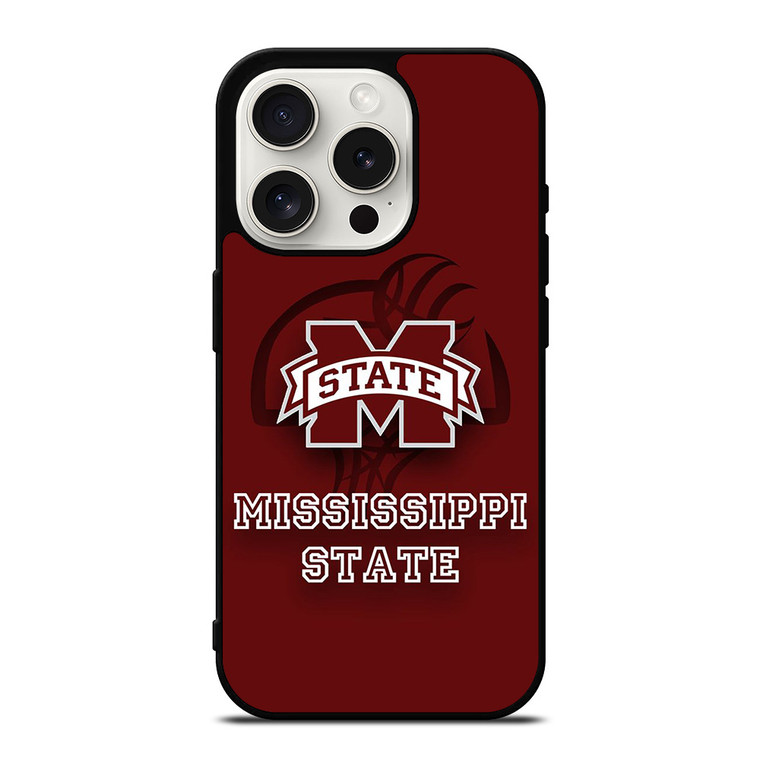 MISSISSPPI STATE BASKETBALL iPhone 15 Pro Case Cover