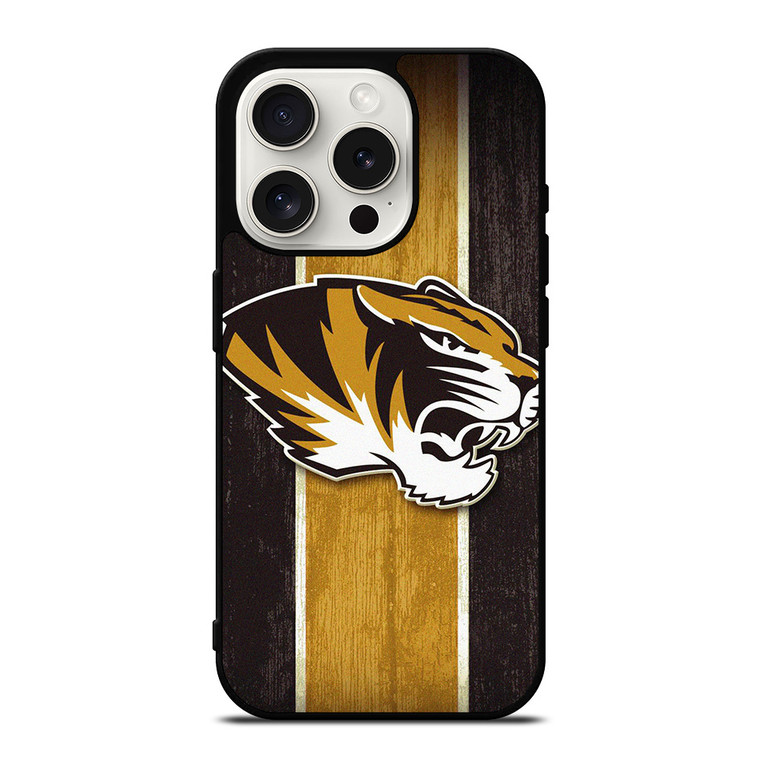 MIZZOU TIGERS WOOD LOGO iPhone 15 Pro Case Cover MIZZOU TIGERS WOOD LOGO iPhone 15 Pro Case Cover