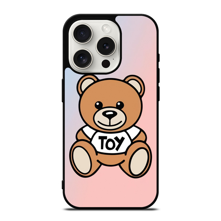 MOSCHINO TOY BEAR GRADIENT iPhone 15 Pro Case Cover MOSCHINO TOY BEAR GRADIENT iPhone 15 Pro Case Cover