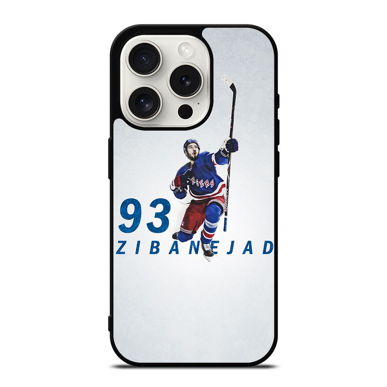 NEW YORK RANGERS MIKA ZIBANEJAD HOCKEY iPhone 15 Pro Case Cover