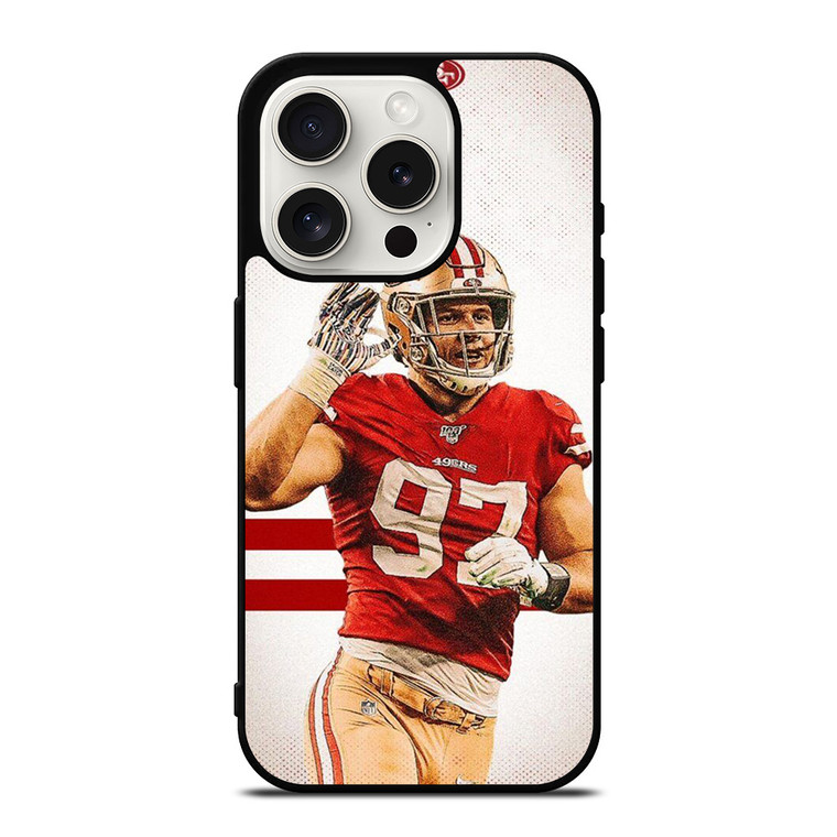 NICK BOSA SAN FRANCISCO 49ERS NFL iPhone 15 Pro Case Cover