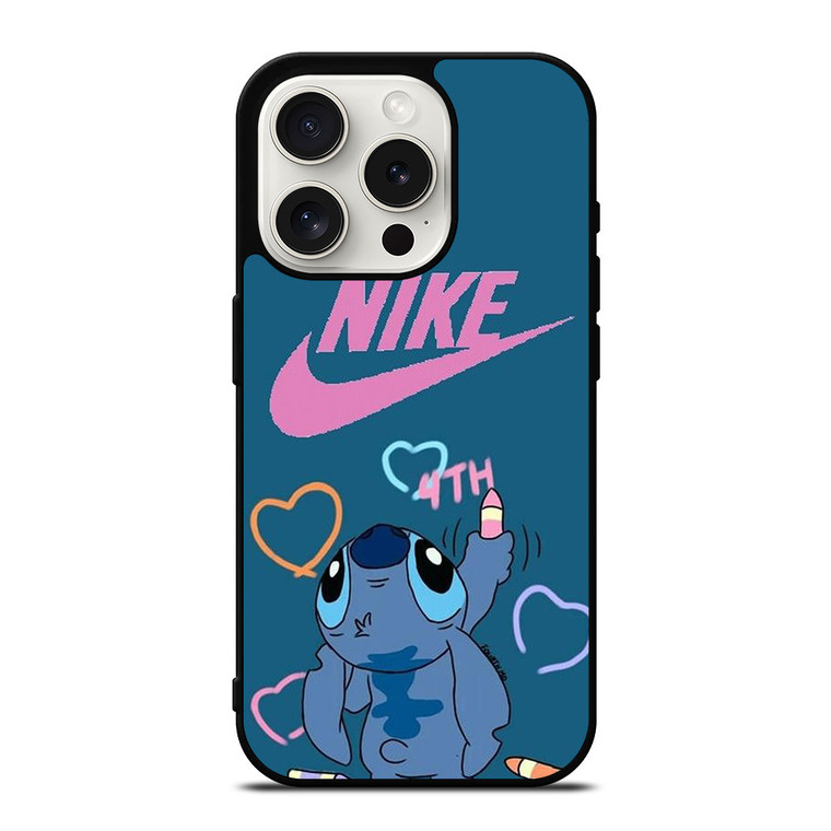 NIKE LILO AND STITCH CARTOON iPhone 15 Pro Case Cover
