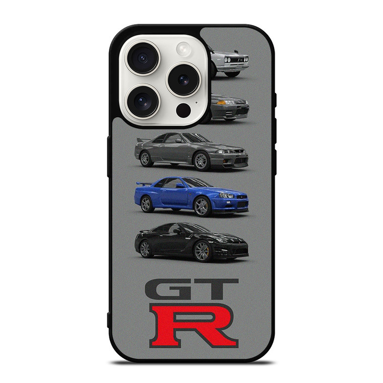NISSAN GTR CARS EVOLUTION iPhone 15 Pro Case Cover NISSAN GTR CARS EVOLUTION iPhone 15 Pro Case Cover