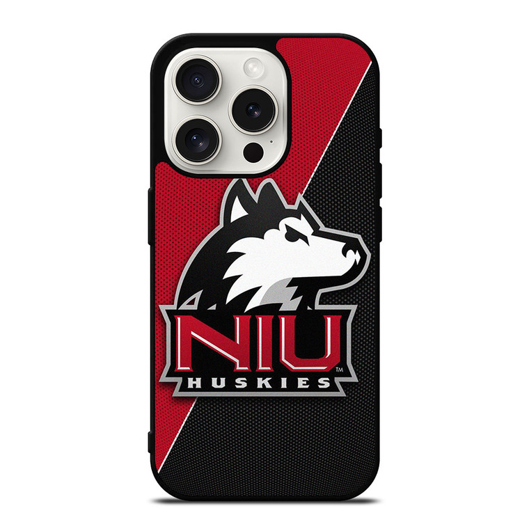 NIU NORTH ILLINOIS HUSKIES CARBON LOGO iPhone 15 Pro Case Cover
