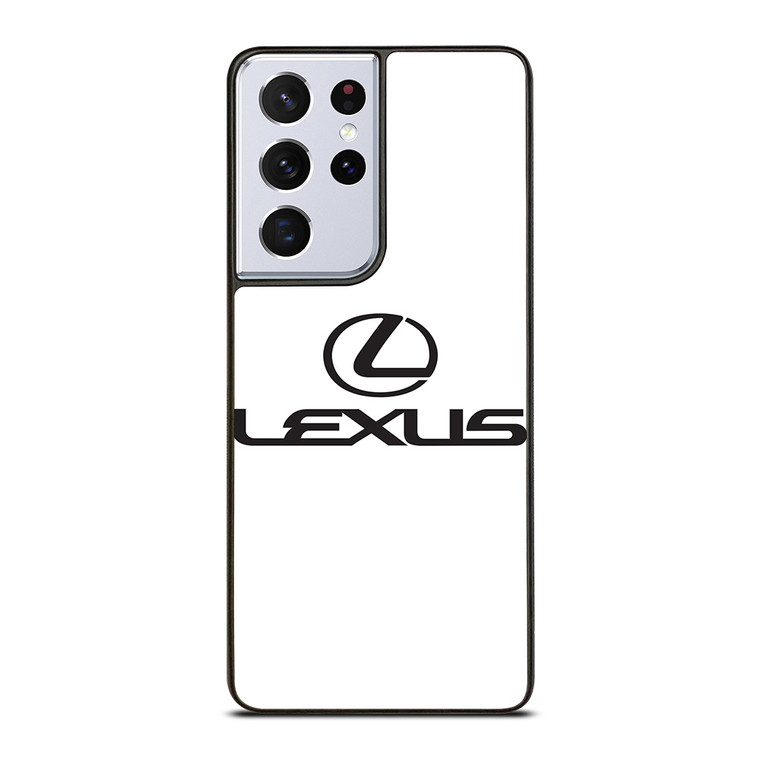 LEXUS WHITE LOGO  Samsung Galaxy S21 Ultra Case Cover LEXUS WHITE LOGO  Samsung Galaxy S21 Ultra Case Cover