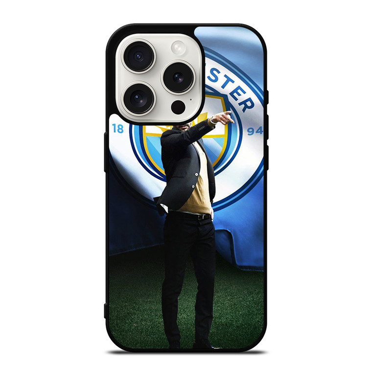 PEP GUARDIOLA MAN CITY iPhone 15 Pro Case Cover