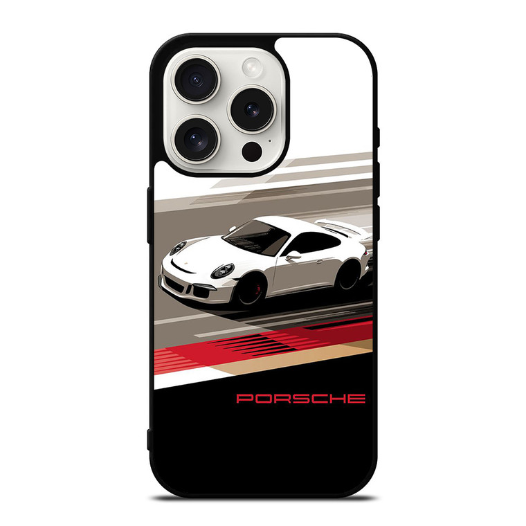 PORSCHE GT3 MINIMALIST iPhone 15 Pro Case Cover