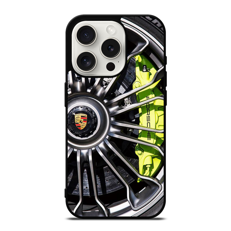 PORSCHE WHEEL CUSTOM iPhone 15 Pro Case Cover