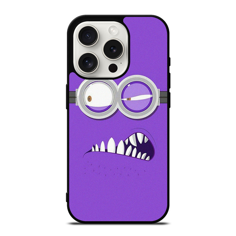 PURPLE MINION MINIMALIST iPhone 15 Pro Case Cover
