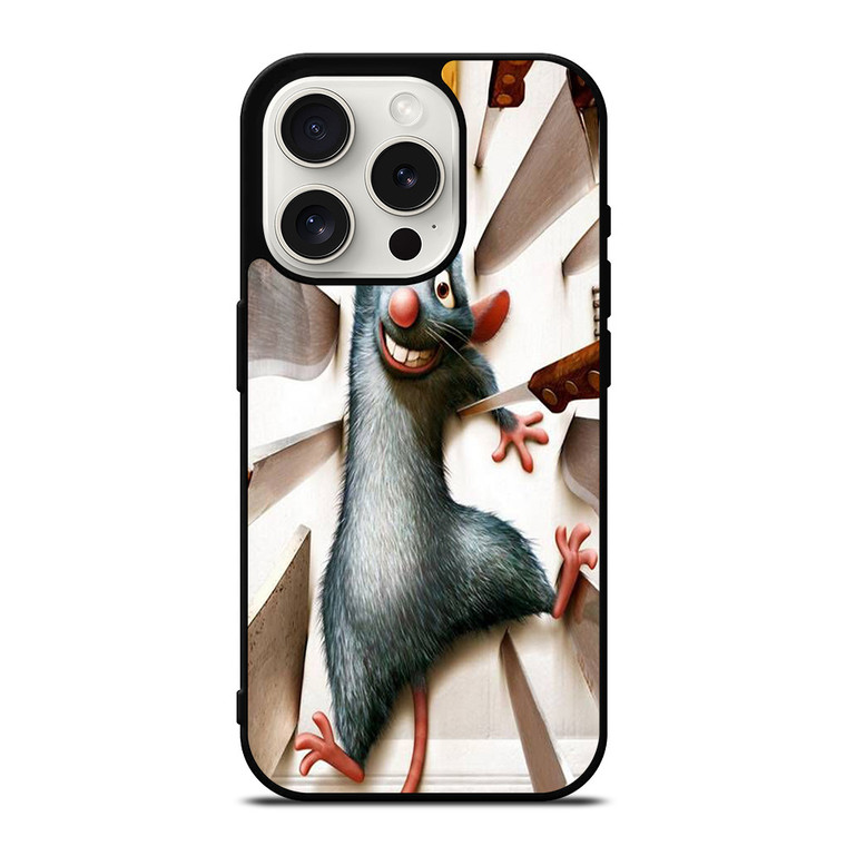 RATATOUILLE MOUSE CARTOON FUNNY iPhone 15 Pro Case Cover