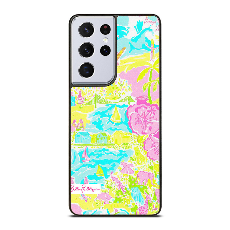 LILLY PULITZE LILLYWOOD  Samsung Galaxy S21 Ultra Case Cover LILLY PULITZE LILLYWOOD  Samsung Galaxy S21 Ultra Case Cover