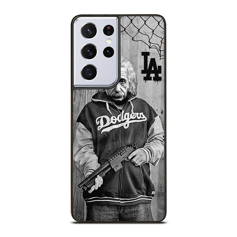 LOS ANGELES DODGERS ALBERT EINSTEIN  Samsung Galaxy S21 Ultra Case Cover