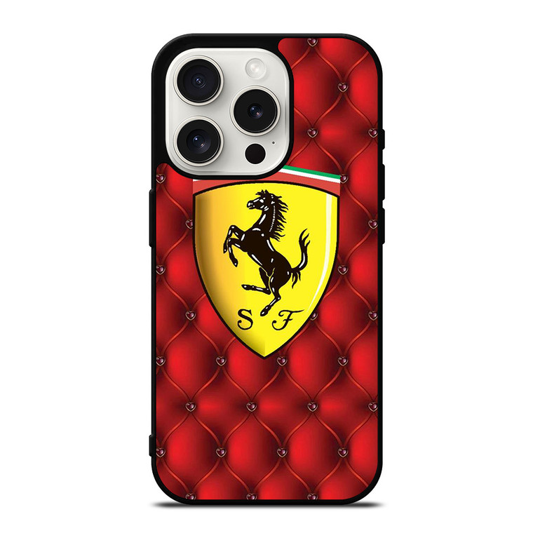 SCUDERIA FERRARI SUPER CAR RED iPhone 15 Pro Case Cover