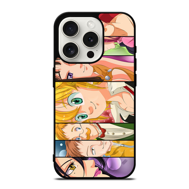 SEVEN DEADLY SINS ALL CHARACTERS COLLAGE iPhone 15 Pro Case Cover SEVEN DEADLY SINS ALL CHARACTERS COLLAGE iPhone 15 Pro Case Cover