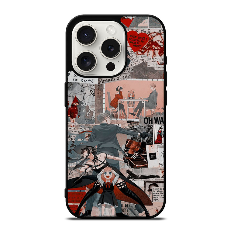 SPY X FAMILY MANGA COLLAGE iPhone 15 Pro Case Cover