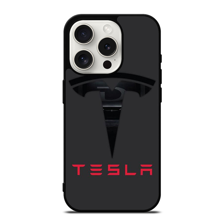 TESLA SILHOUETTE LOGO iPhone 15 Pro Case Cover TESLA SILHOUETTE LOGO iPhone 15 Pro Case Cover