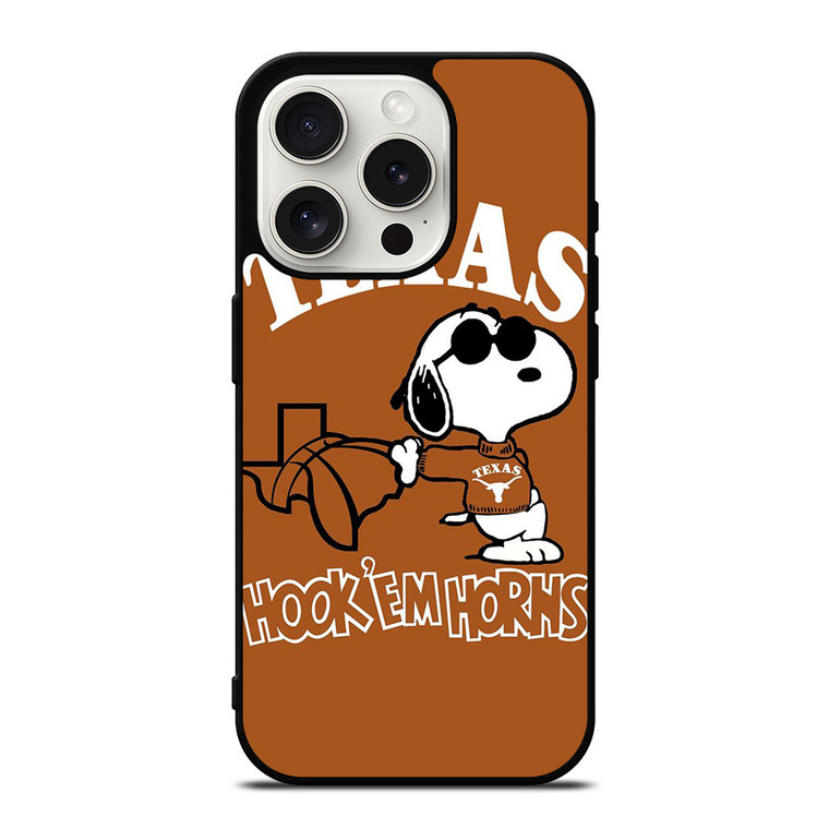 TEXAS LONGHORNS FOOTBALL SNOOPY iPhone 15 Pro Case Cover