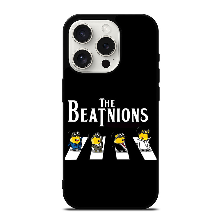 THE BEATLES MINIONS ABBEY ROAD iPhone 15 Pro Case Cover