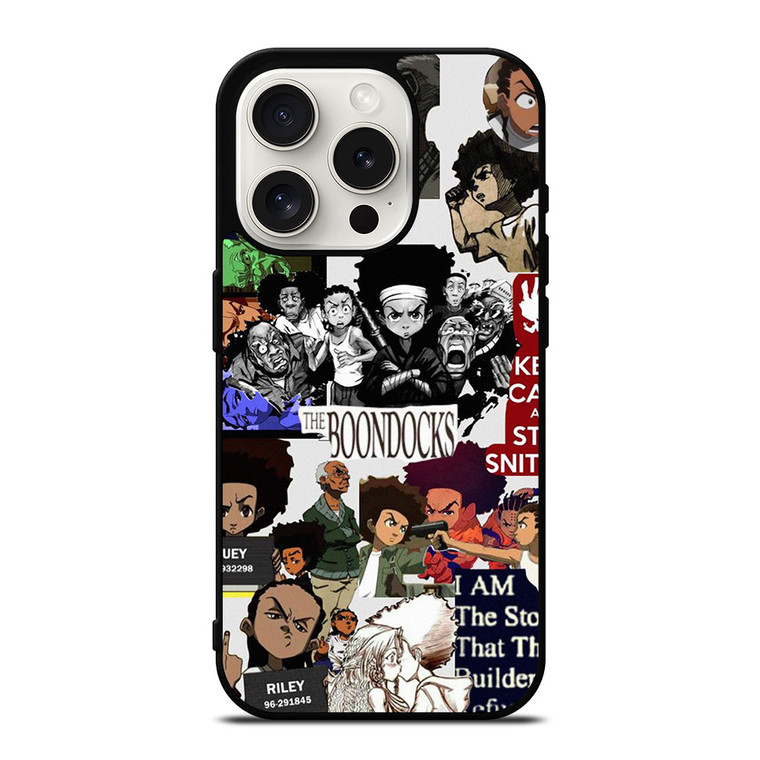 THE BOONDOCKS ANIME COLLAGE iPhone 15 Pro Case Cover THE BOONDOCKS ANIME COLLAGE iPhone 15 Pro Case Cover
