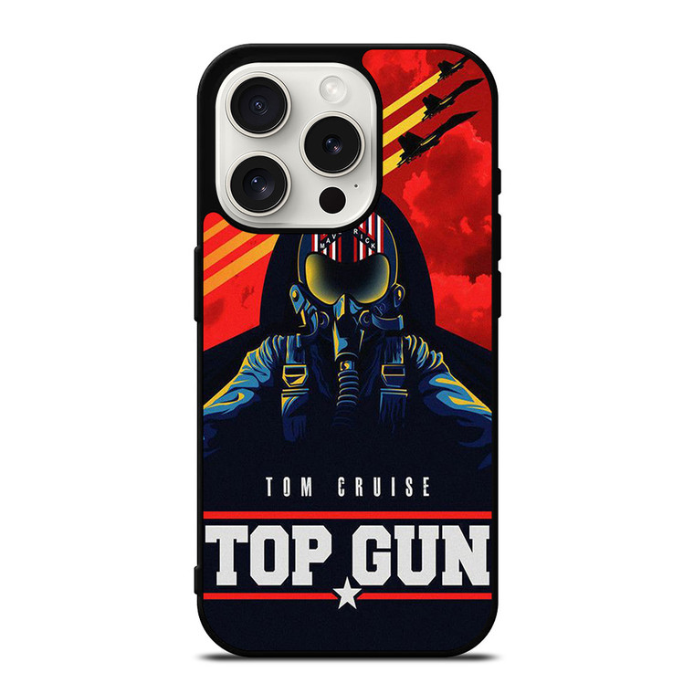 TOM CRUISE TOP GUN MAVERICK ART iPhone 15 Pro Case Cover TOM CRUISE TOP GUN MAVERICK ART iPhone 15 Pro Case Cover