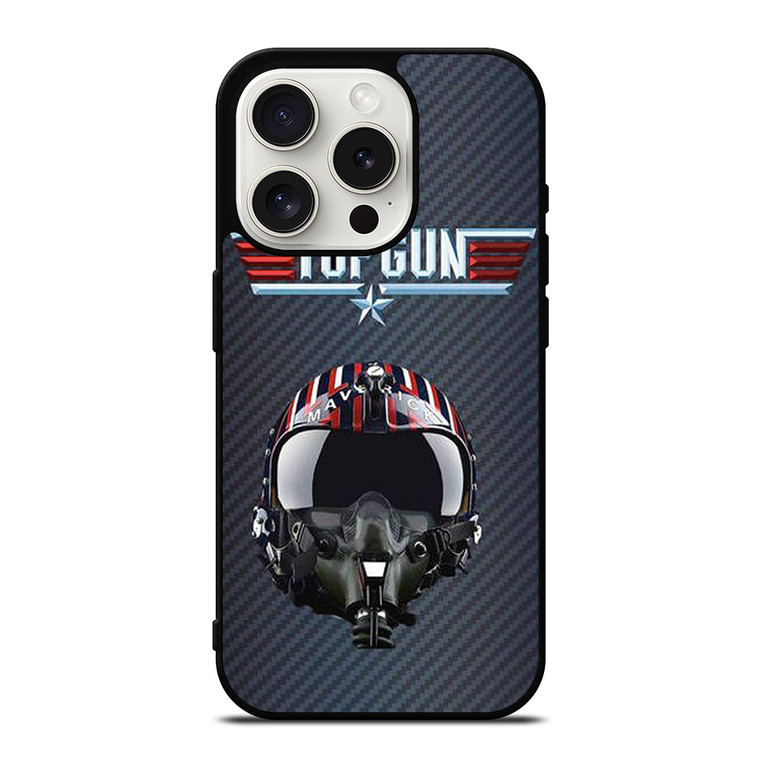 TOP GUN MAVERICK HELMET CARBON iPhone 15 Pro Case Cover