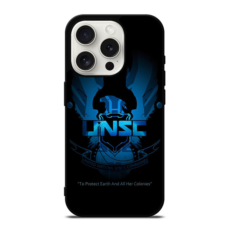UNSC UNITED NATIONS SPACE COMMAND LOGO 2 iPhone 15 Pro Case Cover
