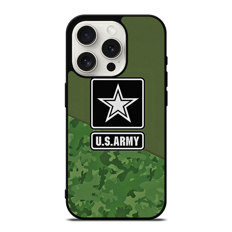US ARMY HALF CAMO iPhone 15 Pro Case Cover