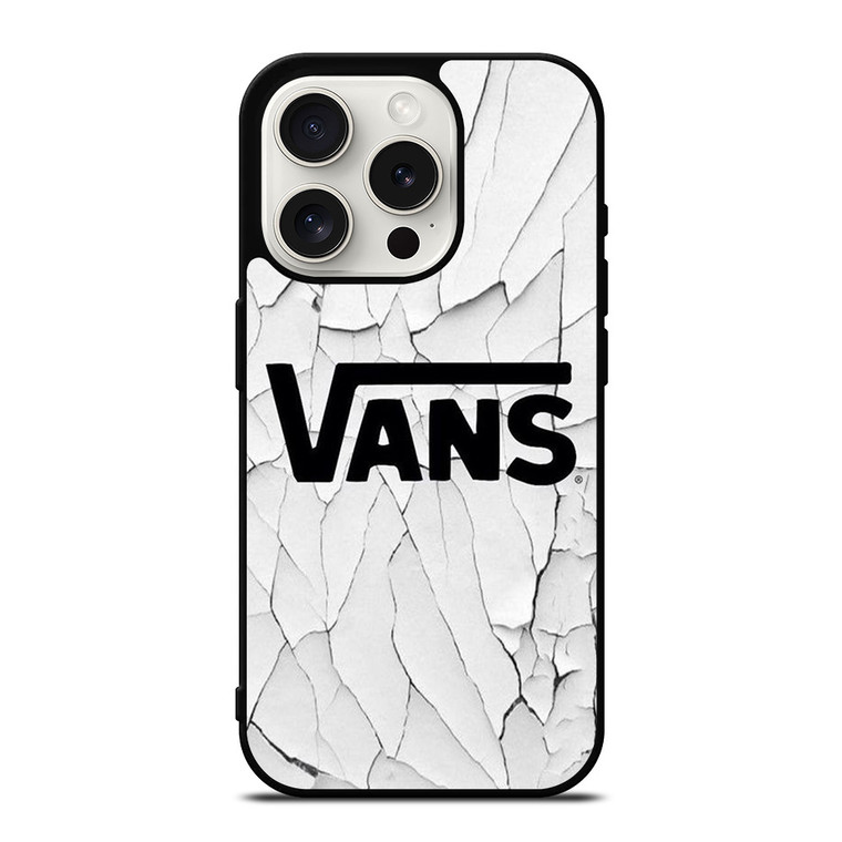 VANS LOGO BROKEN WHITE iPhone 15 Pro Case Cover