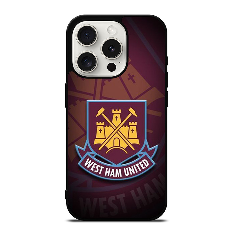 WEST HAM UNITED FC LOGO iPhone 15 Pro Case Cover WEST HAM UNITED FC LOGO iPhone 15 Pro Case Cover