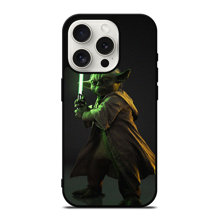 YODA STAR WARS LIGHTSABER 2 iPhone 15 Pro Case Cover YODA STAR WARS LIGHTSABER 2 iPhone 15 Pro Case Cover