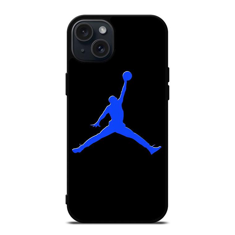 AIR JORDAN BLUE LOGO iPhone 15 Plus Case Cover
