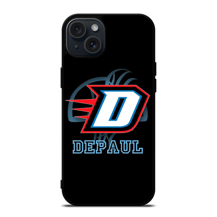 DEPAUL BLUE DEMONS BASKETBALL LOGO iPhone 15 Plus Case Cover