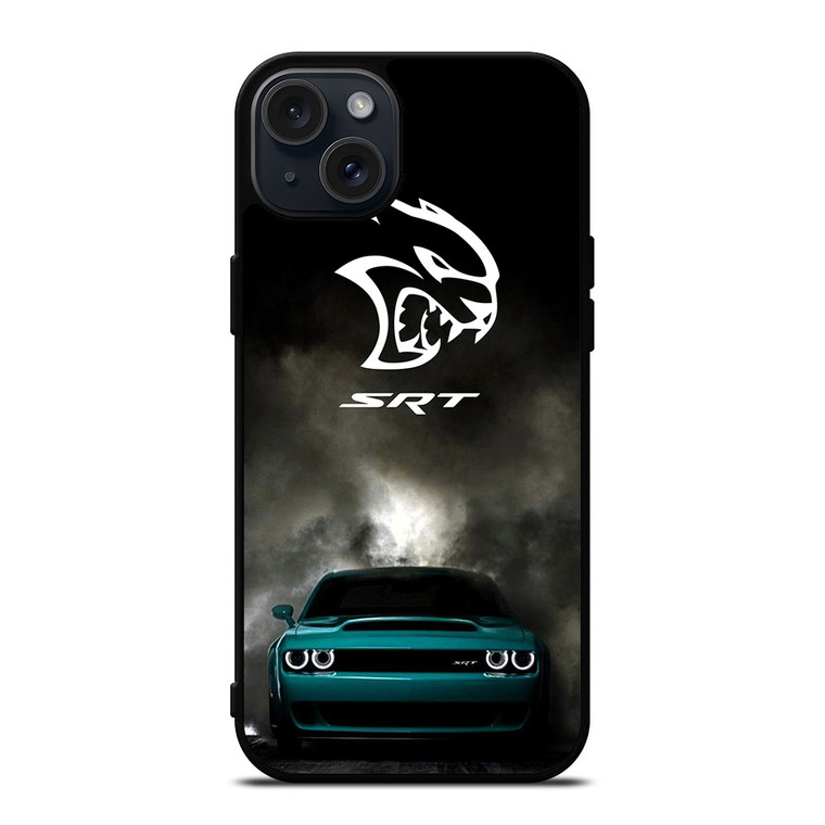 DODGE CHALLENGER SRT CAR EMBLEM iPhone 15 Plus Case Cover