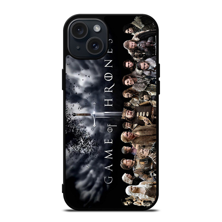 GAME OF THRONES SERIES ALL CHARACTERS iPhone 15 Plus Case Cover