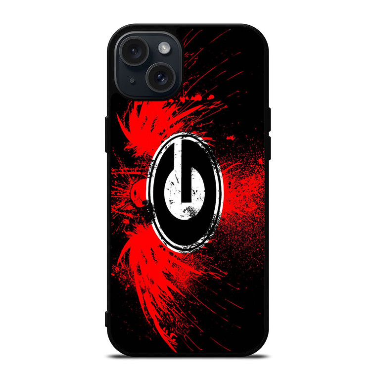 GEORGIA BULLDOGS BASKETBALL LOGO iPhone 15 Plus Case Cover