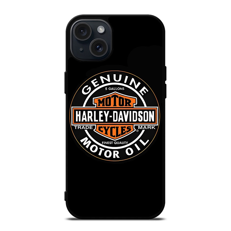HARLEY DAVIDSON MOTOR OIL BADGE iPhone 15 Plus Case Cover