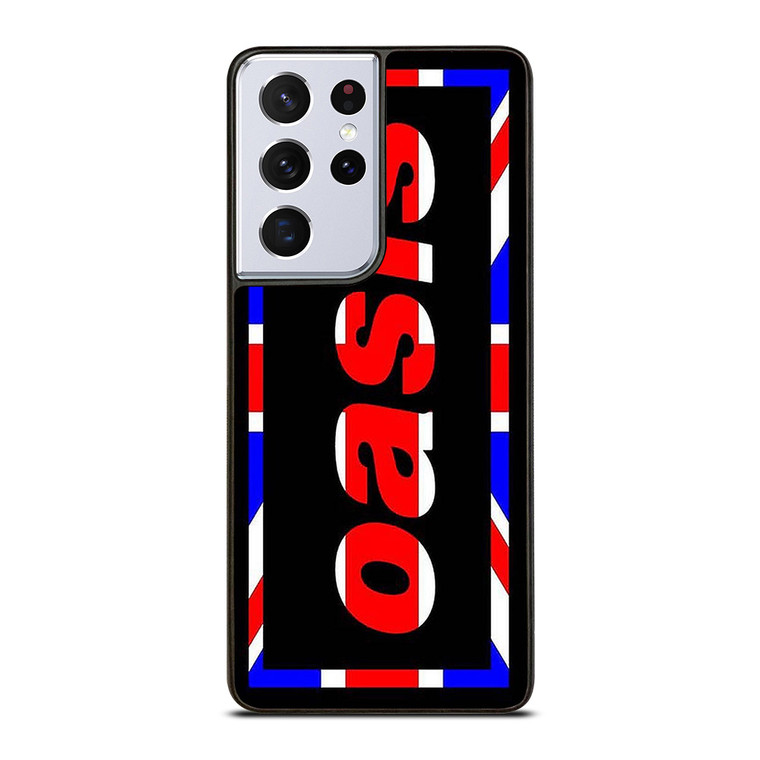 OASIS UNION JACK LOGO  Samsung Galaxy S21 Ultra Case Cover