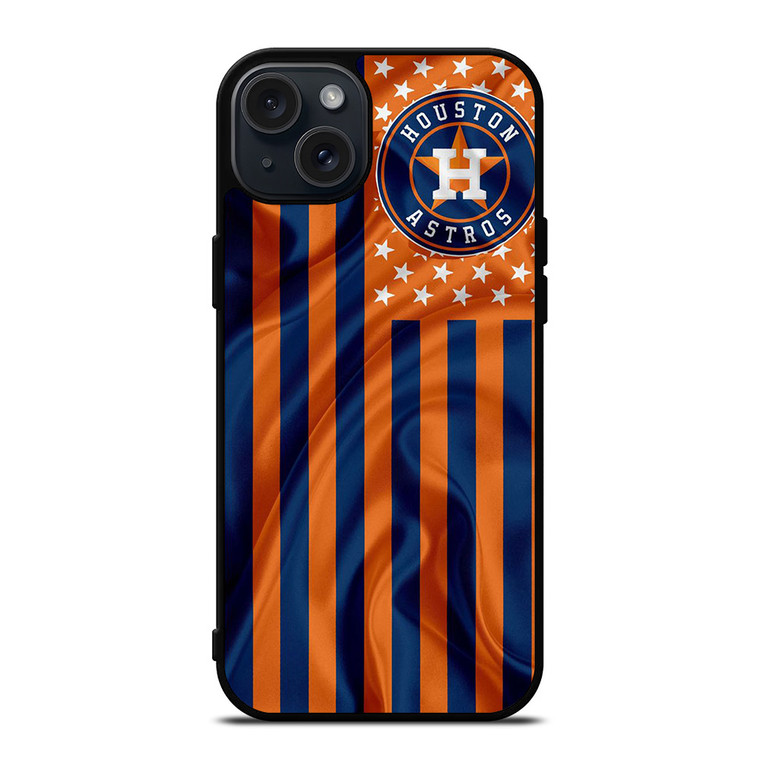 HOUSTON ASTROS MLB USA FLAG iPhone 15 Plus Case Cover