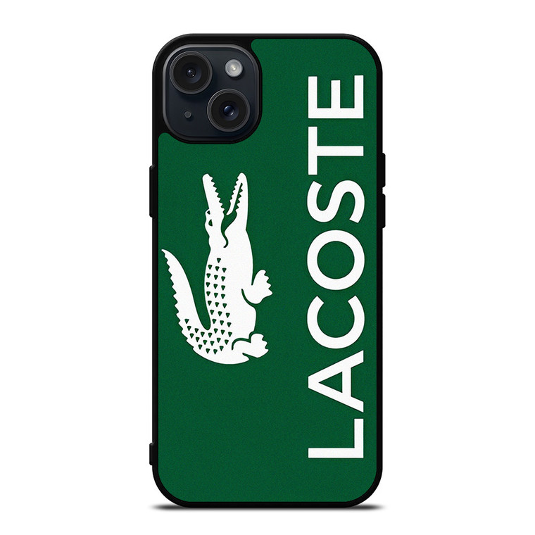 LACOSTE GREEN LOGO iPhone 15 Plus Case Cover LACOSTE GREEN LOGO iPhone 15 Plus Case Cover