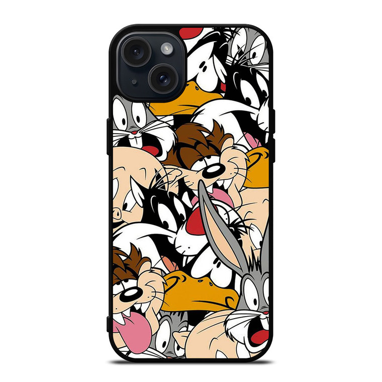 LOONEY TUNES CARTOON CROSSOVER iPhone 15 Plus Case Cover