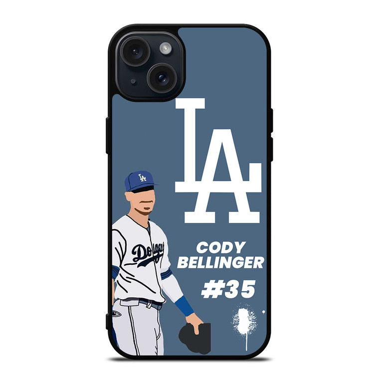 LOS ANGELES DODGERS CODY BELLINGER CARTOON iPhone 15 Plus Case Cover
