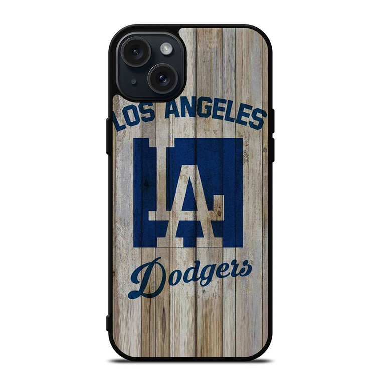 LOS ANGELES DODGERS WHITE WOOD iPhone 15 Plus Case Cover